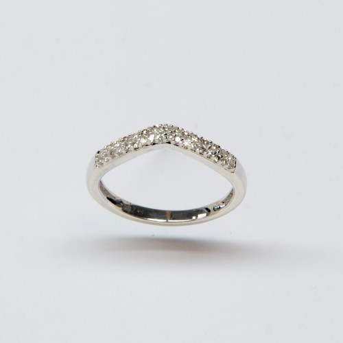 9ct White Gold Diamond Ring